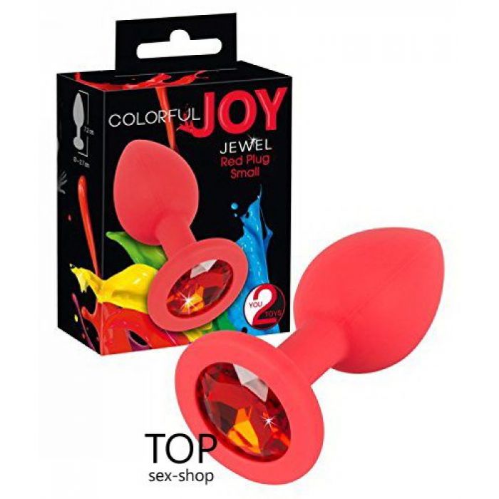 Colorful Joy Jewel Red Plug Small