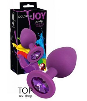 Анальная пробка Colorful Joy Jewel Purple Plug Medium