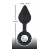 Black Velvets Plug с кольцом — фото N5
