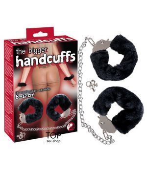 Наручники на длинной цепочке Bigger Furry Handcuffs