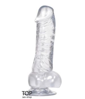 Crystal Clear Dong with suction-base