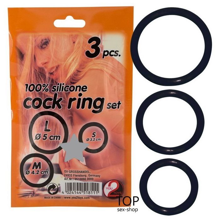 100% Silicone Cock Ring Set