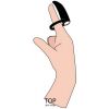 Кольцо на палец и пенис Black Velvets Vibrating Ring — фото N4