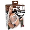 Double Strap-On Black Silicone — фото N3