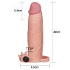 Lovetoy Pleasure X Tender Vibrating Penis Sleeve Add 3 inch (LV1066) — фото N2