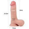 Lovetoy Sliding Skin Dual Layer Dong Whole Testicle 7.8" — фото N11