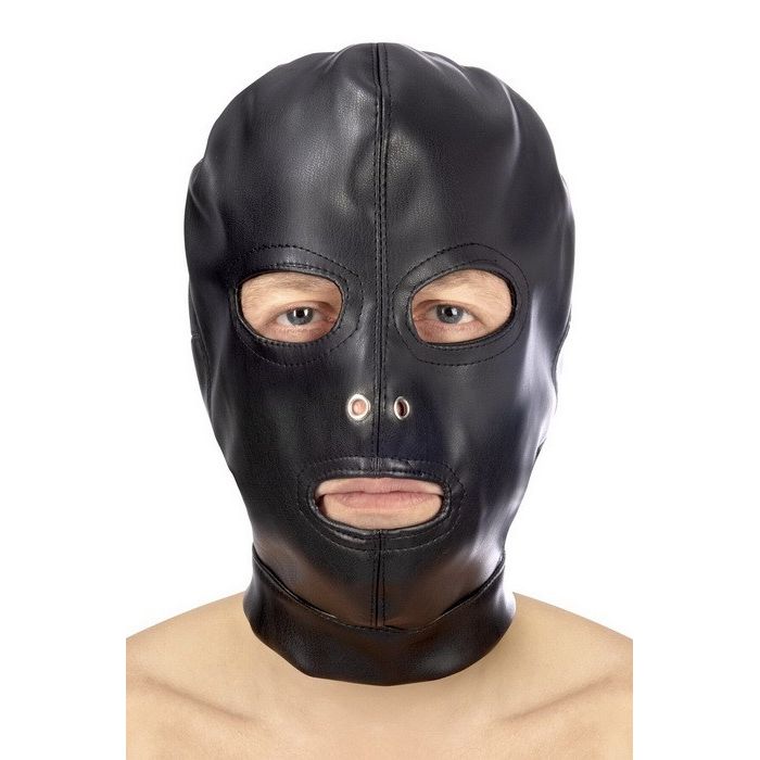 Fetish Tentation Open mouth and eyes BDSM hood