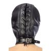 Fetish Tentation BDSM hood in leatherette with removable mask — фото N2
