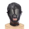 Fetish Tentation BDSM hood in leatherette with removable mask — фото N1
