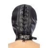 Fetish Tentation BDSM hood in leatherette with removable gag — фото N2