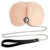 Art of Sex Silicone Anal Plug with Leash size S Black — фото N3