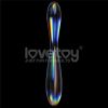 Lovetoy Twilight Gleam Glass Dildo- Double Delight — фото N7