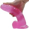 Lovetoy Jelly Studs Crystal Dildo Large 8" — фото N3