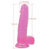 Lovetoy Jelly Studs Crystal Dildo Large 8" — фото N2