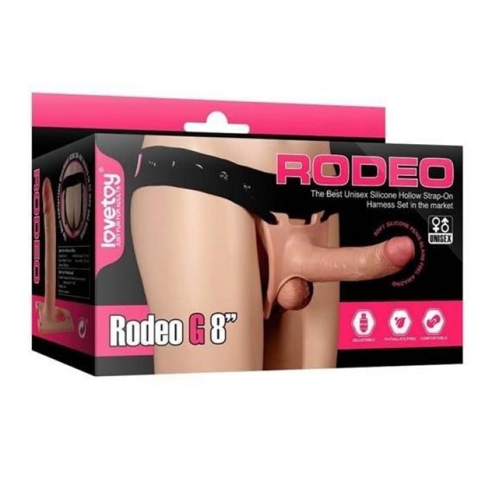 Lovetoy Unisex Hollow Strap-On Rodeo G 8"