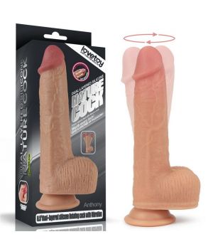 Lovetoy Dual layered Silicone Rotating Nature Cock Anthony 8.5"