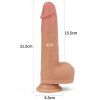 Lovetoy Dual layered Silicone Rotating Nature Cock Anthony 8.5" — фото N5