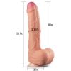 Lovetoy Dual Layer Platinum Silicone Cock 11" — фото N9