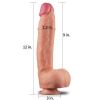 Lovetoy Dual Layered Platinum Silicone Cock 12" — фото N9