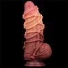 Lovetoy Dual layered Platinum Silicone Cock with Rope 9.5'' (LV411071) — фото N8