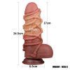 Lovetoy Dual layered Platinum Silicone Cock with Rope 9.5'' (LV411071) — фото N17