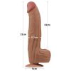 Lovetoy King Sized Sliding Skin Dual Layer Dong 12'' — фото N8