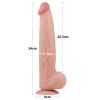 Lovetoy King Sized Sliding Skin Dual Layer Dong 13.5'' — фото N22