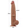 Lovetoy King Sized Sliding Skin Dual Layer Dong 13.5'' — фото N7