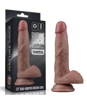 Lovetoy Dual Layered Silicone Cock 7'' (LV411041)