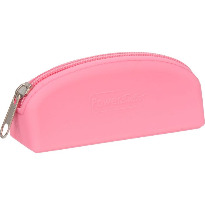 PowerBullet Silicone Zippered Bag Pink