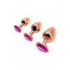 Wooomy Tralalo Rose Gold Metal Plug Magenta — фото 4