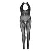 Leg Avenue Rhinestone Lace and Net Bodystocking — фото 5