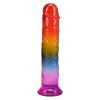 Doc Johnson Crystal Jellies 8.5 Inch Сlassic Dong Rainbow — фото 4
