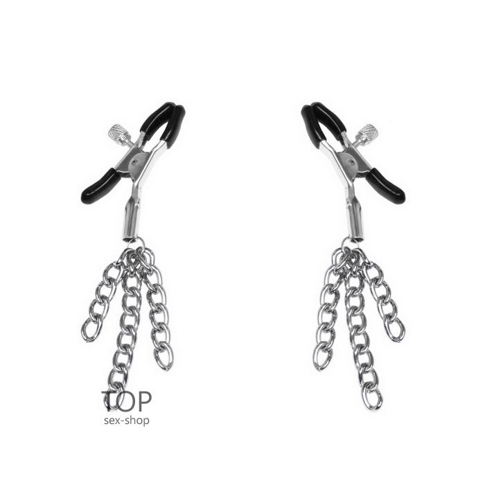 Feral Feelings Nipple clamps Tassels серебро/черные