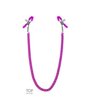 Зажимы для сосков с цепочкой Feral Feelings Nipple clamps Classic розовые