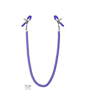 Зажимы для сосков с цепочкой Feral Feelings Nipple clamps Classic фиолетовые