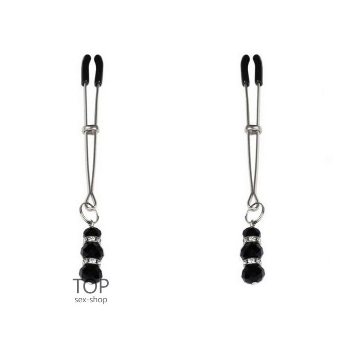 Feral Feelings Thin nipple clamps серебро/черный