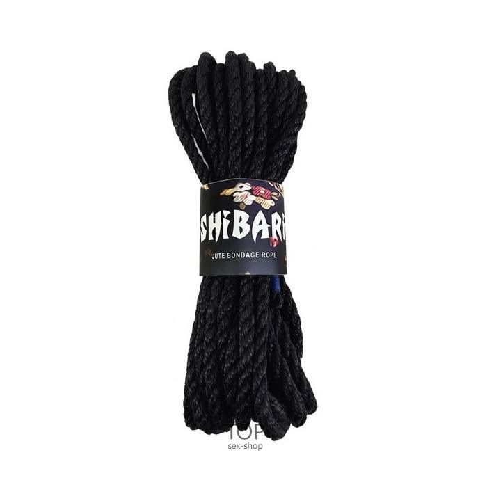 Джутова мотузка для Шибарі 8 м чорна Feral Feelings Shibari Rope