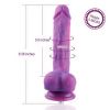 Hismith Purple Silicone Dildo with Vibe — фото N3