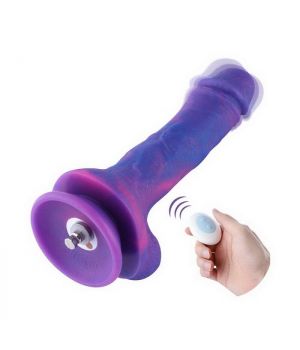Фаллоимитатор 8.2″ с вибрацией для секс-машин Hismith Purple Silicone Dildo with Vibe