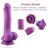 Hismith Purple Silicone Dildo with Vibe — фото N7
