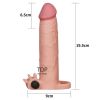 Lovetoy Pleasure X Tender Vibrating Penis Sleeve Add 3 inch (LV1065) — фото N2