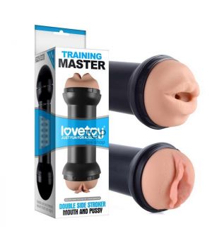 Мастурбатор Lovetoy Training Master Double Side Stroker Mouth and Pussy
