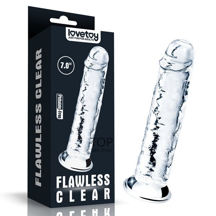 Lovetoy Flawless Clear Dildo 7''