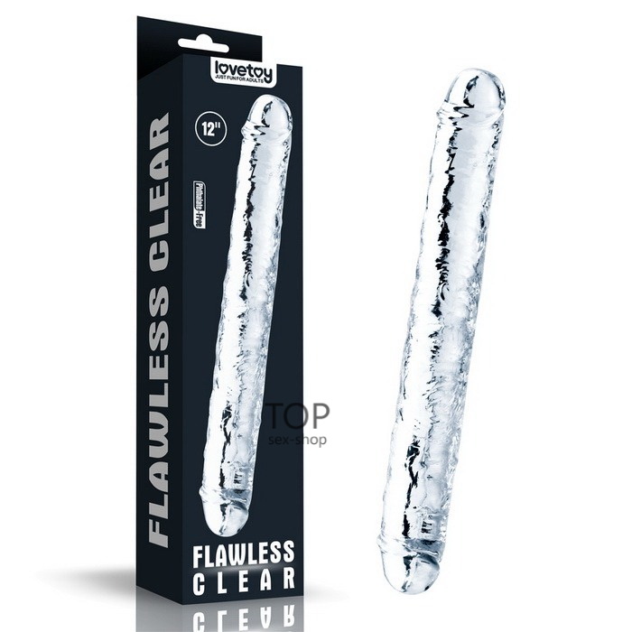 Lovetoy Flawless Clear Double dildo 12''