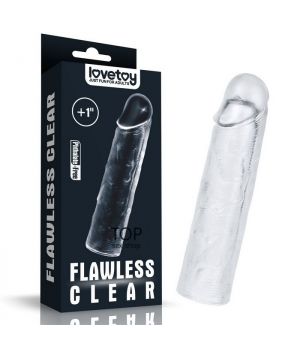 Насадка на член Lovetoy Flawless Clear Penis Sleeve Add 1 inch