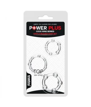 Lovetoy Power Plus Triple Beaded Ring Set