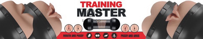 Мастурбатор Training Master Double Side Stroker Mouth and Pussy Lovetoy — фото N30